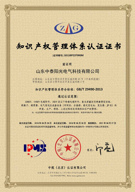18118IP2379R0M山東中泰陽光電氣科技有限公司--知識產(chǎn)權貫標證書_副本.jpg